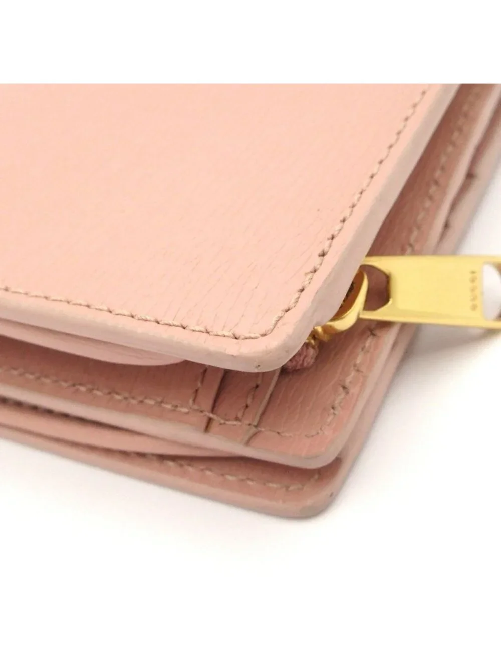 Gucci Bifold Wallet Pink Leather - Picture 6 of 12